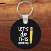 Porte-clés Faisons ce test Jour Etat Test Motivation (Recto)