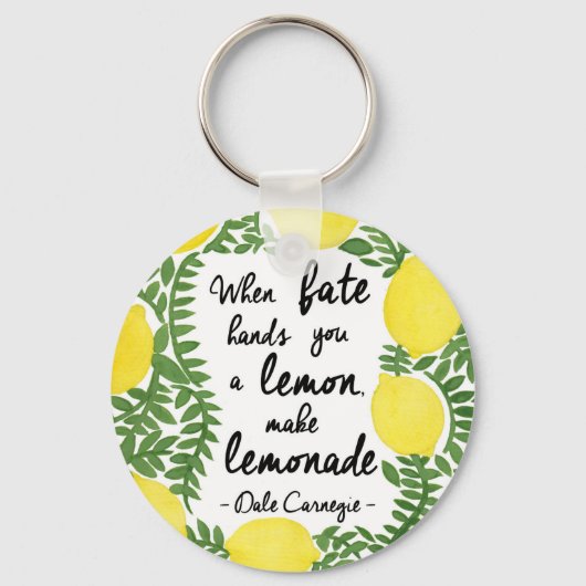 Porte-clés Faisons de la limonade (Recto)