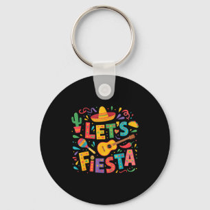 Porte-clés Faisons la fête pour le cinq mai chapeau mexicain