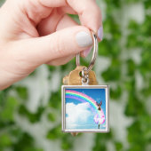 Porte-clés Faisons un arc en ciel (main)