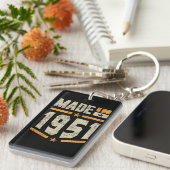 Porte-clés Fait En 1951 Cadeau Anniversaire (Devant droit)