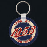 Porte-clés Fait En 1953<br><div class="desc">"made in 53" 53 les années 50 1953 "made in 1953" "born in" "made in the les années 50" 50's anniversaire rétro "old school" vintage</div>