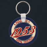 Porte-clés Fait En 1953<br><div class="desc">"made in 53" 53 les années 50 1953 "made in 1953" "born in" "made in the les années 50" 50's anniversaire rétro "old school" vintage</div>
