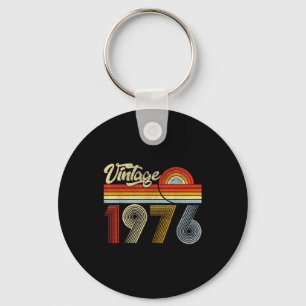 Porte-clés Fait en 1976 50 ans Vintage Cadeau 50e Anniversair