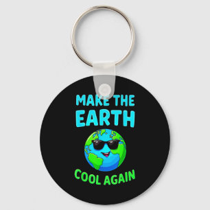 Porte-clés Faites de nouveau la Terre cool, passionnés d'écol
