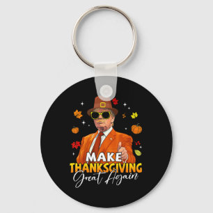 Porte-clés Faites de Thanksgiving une grande à nouveau automn
