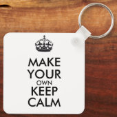 Porte-clés Faites de votre propre calme - noir  (Verso)