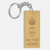 Porte-clés Faites de votre propre Clavier Conserver le calme (Devant gauche)