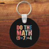 Porte-clés Faites des maths drôles 67 Mème Six Sept (Recto)