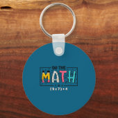 Porte-clés Faites des maths drôles 67 Prof de maths Six (Recto)