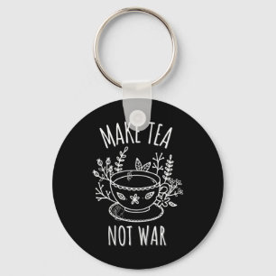Porte-clés Faites du thé pas de guerre Doodart Tea Boire Cita