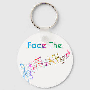 Porte-clés Faites face à la musique