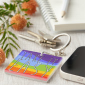 Porte-clés FAITES-LE FACILEMENT + votre arrière - plan (Devant Droit)