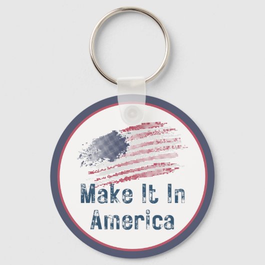 Porte-clés Faites-Le Styliser En Amérique (Recto)