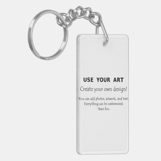 Porte-clés Faites mes propres cadeaux utilisant mes modèles (Devant gauche)