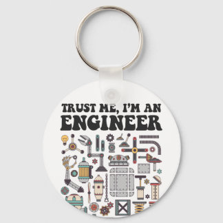 Porte-clés Faites-moi confiance, je suis ingénieur
