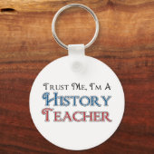 Porte-clés Faites-moi confiance, je suis professeur d'histoir (Recto)