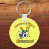 Porte-clés Faites-moi confiance je suis un batteur (Recto)