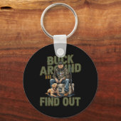 Porte-clés Faites Un Tour Et Découvrez La Chasse Camo Trump D (Recto)