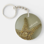 Porte-clés Faites un voeu sur une plage de Starfish (Devant)