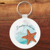 Porte-clés Faites Une Différence, Histoire De Starfish. (Verso)