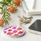 Porte-clés Faites votre propre coeur Art Design d'impression (Côté)