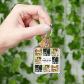 Porte-clés Faites votre propre collage photo et texte (main)