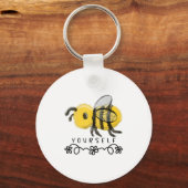 Porte-clés Faites-vous abeille bourdon mignonne (Recto)