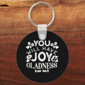 Porte-clés Faith and Happiness – Joy and Gladness Quotes (Recto)