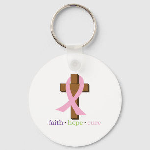 Porte-clés Faith Hope Cure