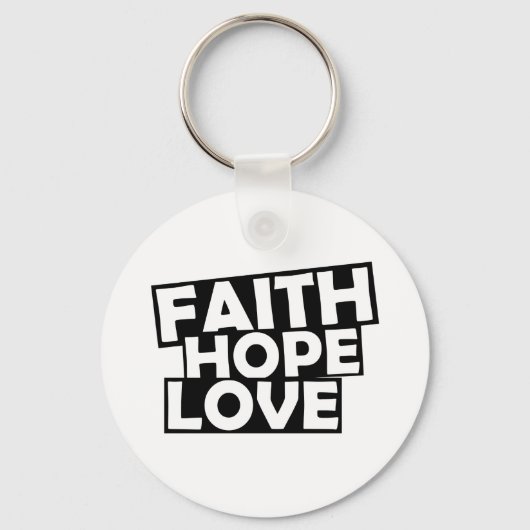 Porte-clés Faith Hope Love (Recto)