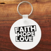 Porte-clés Faith Hope Love (Recto)