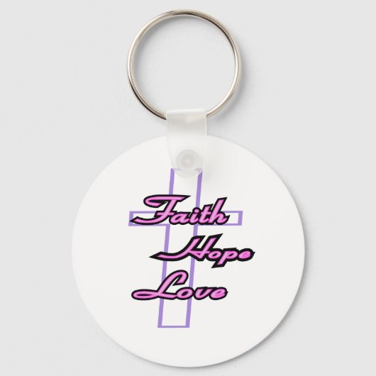 Porte-clés Faith Hope Love (Recto)