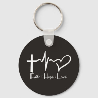 Porte-clés Faith Hope Love