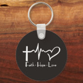 Porte-clés Faith Hope Love (Recto)