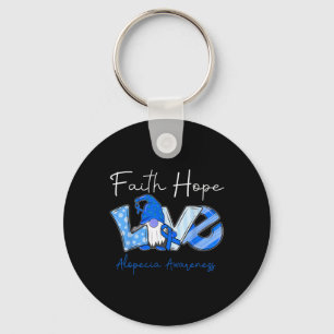 Porte-clés Faith Hope Love Alopecia Awareness 3