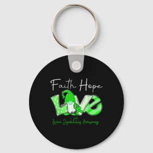 Porte-clés Faith Hope Love Incapacité cérébrale Sensibilisati