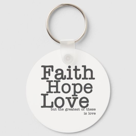 Porte-clés Faith Hope Love Porte - clé (Recto)