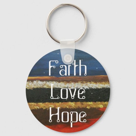 Porte-clés faith love hope keychaine (Recto)