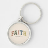 Porte-clés Faith Varsity Style Texte Ephésiens 2:18 (Devant)