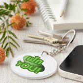 Porte-clés FAK YOU ! ... Courge verte (Melon d'hiver) (Devant droit)