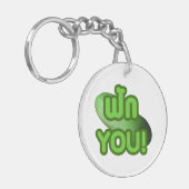 Porte-clés FAK YOU ! ... Courge verte (Melon d'hiver) (Devant gauche)