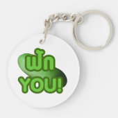 Porte-clés FAK YOU ! ... Courge verte (Melon d'hiver) (Dos)