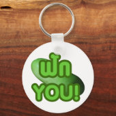 Porte-clés FAK YOU ! ... Courge verte (Melon d'hiver) (Recto)