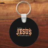 Porte-clés Fall For Jesus He Never Leaves Autumn Christian Pr (Recto)