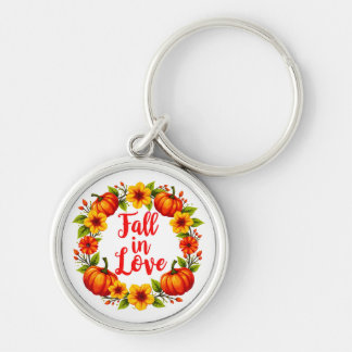 Porte-clés Fall in Love : Vibrant Automne Wreath Design