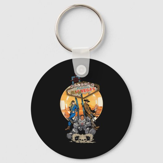 Porte-clés Fallout - Welcome To Fabulous New Vegas  (Recto)