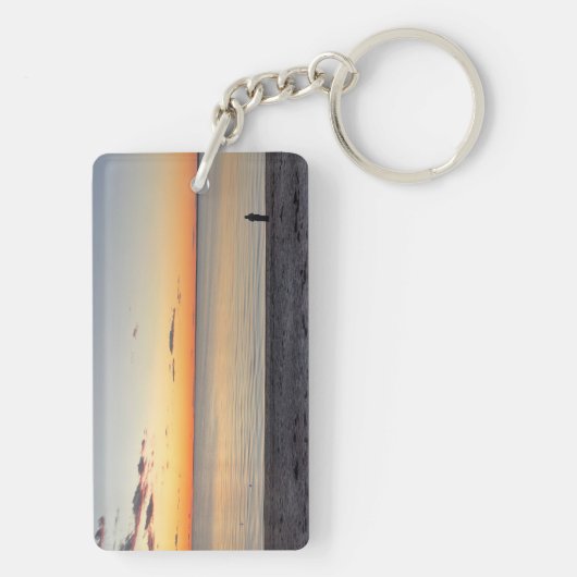 Porte-clés Falmouth Cape Cod Sunset Acrylic (Dos)