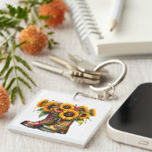 PORTE-CLÉS FAMILLE CONTACTEZ L'INFORMATION, VOUS LA DÉNOMMEZ  (Devant Droit)