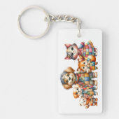 PORTE-CLÉS FAMILLE CONTACTEZ L'INFORMATION, VOUS LA DÉNOMMEZ (Devant)